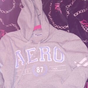 Aeropostale Sport Light Gray Hoodie